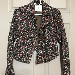 Anthropologie hei hei floral jacket size 0